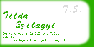 tilda szilagyi business card